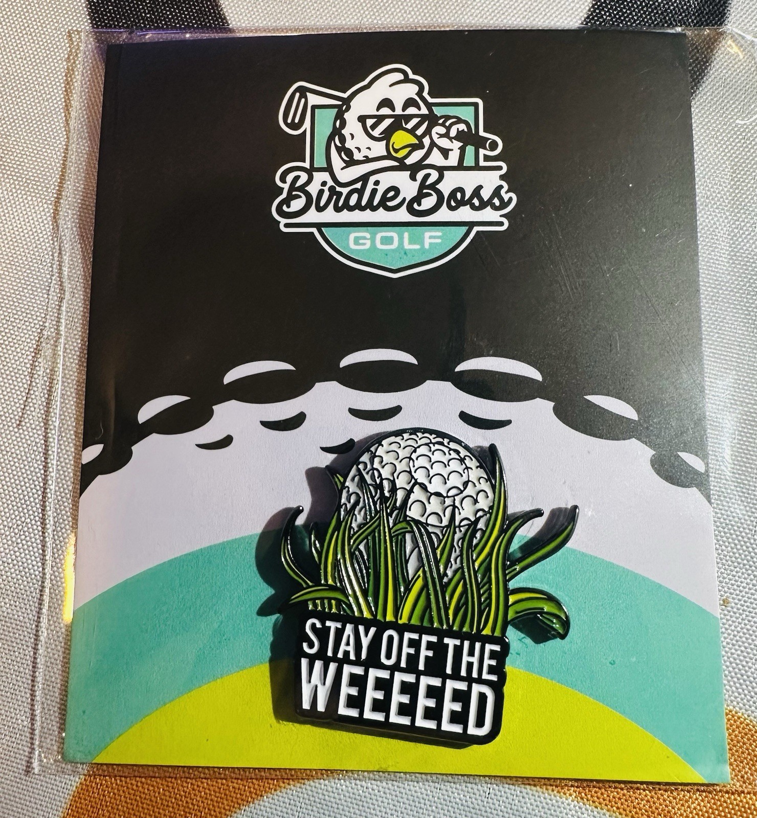 Birdie Boss Stay Off The Weed Golf Ball Marker