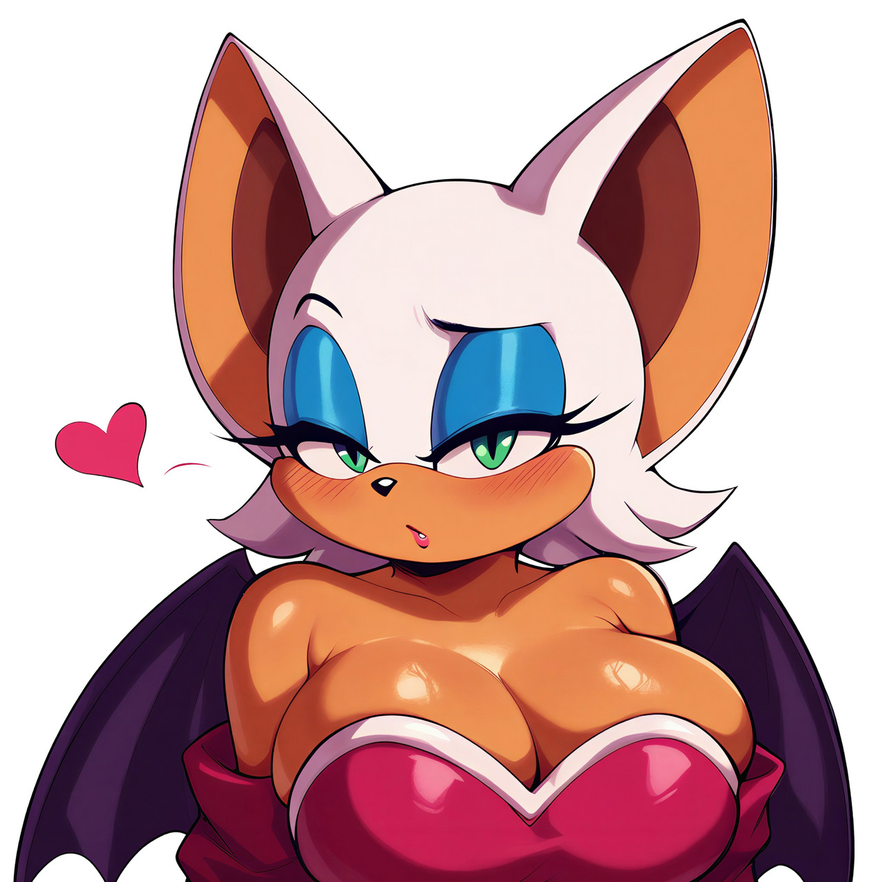 Rouge the Bat Vinyl Car Decal Sticker 7" Weatherproof