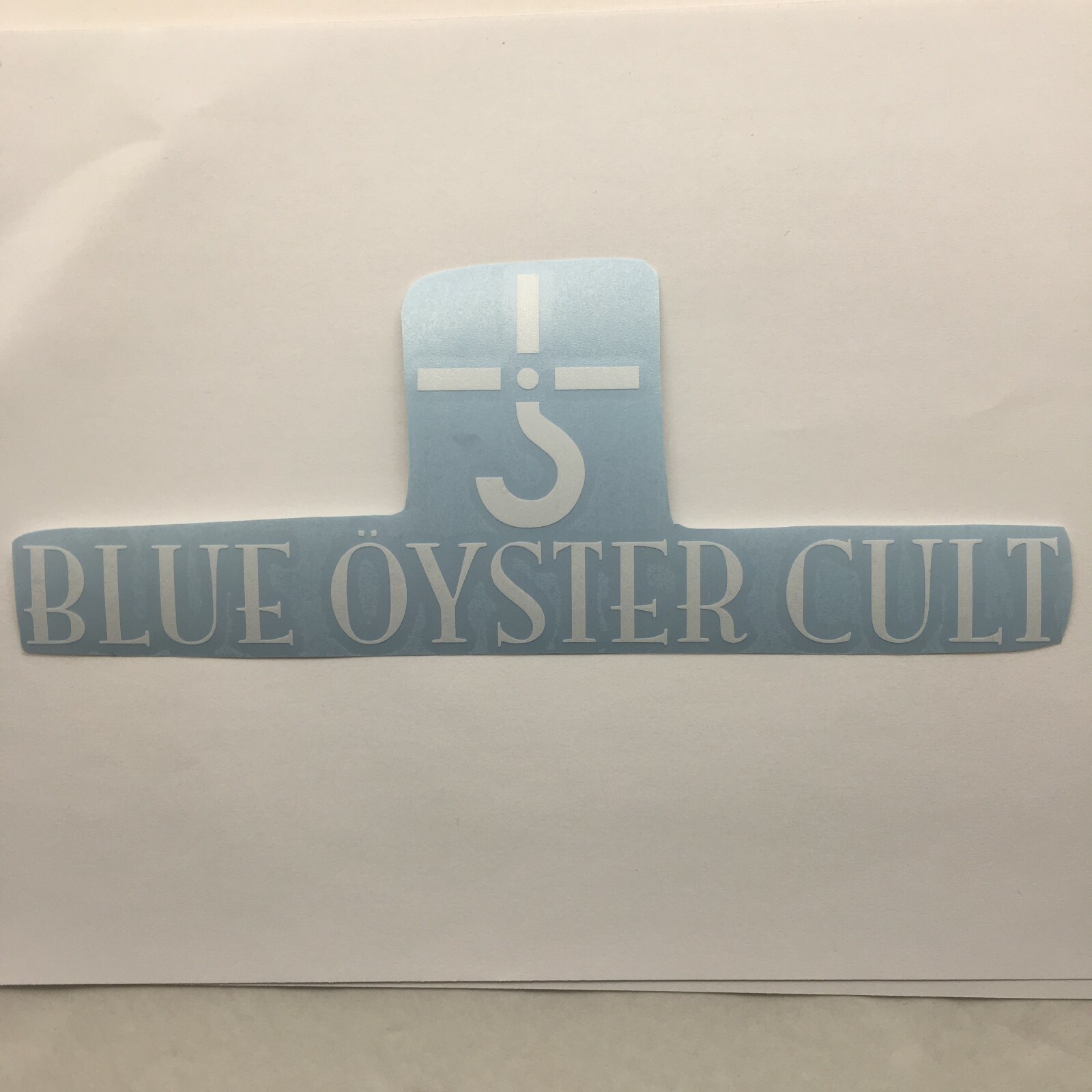 Blue Oyster Cult Band Logo Die Cut Vinyl Sticker Classic Hard Rock and Roll Band