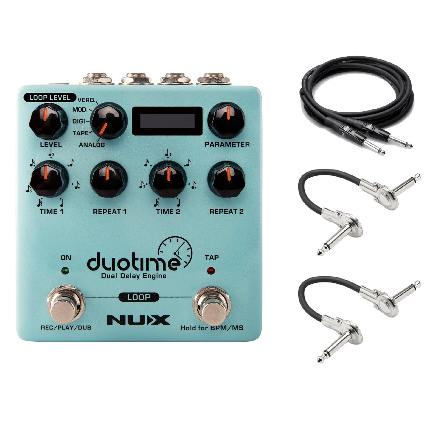 New NUX NDD-6 Duotime Dual Delay Engine Guitar Effects Pedal