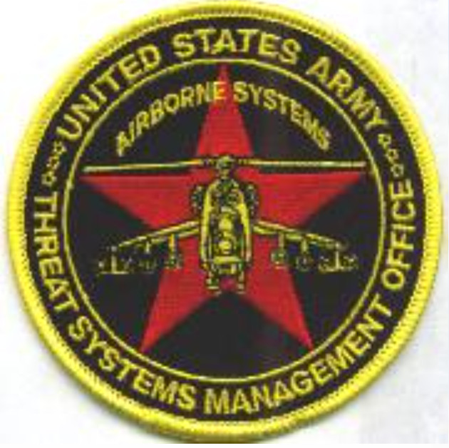 3.5" ARMY THREAT SYSTEMS MANAGEMENT OFFICE EMBROIDERED PATCH