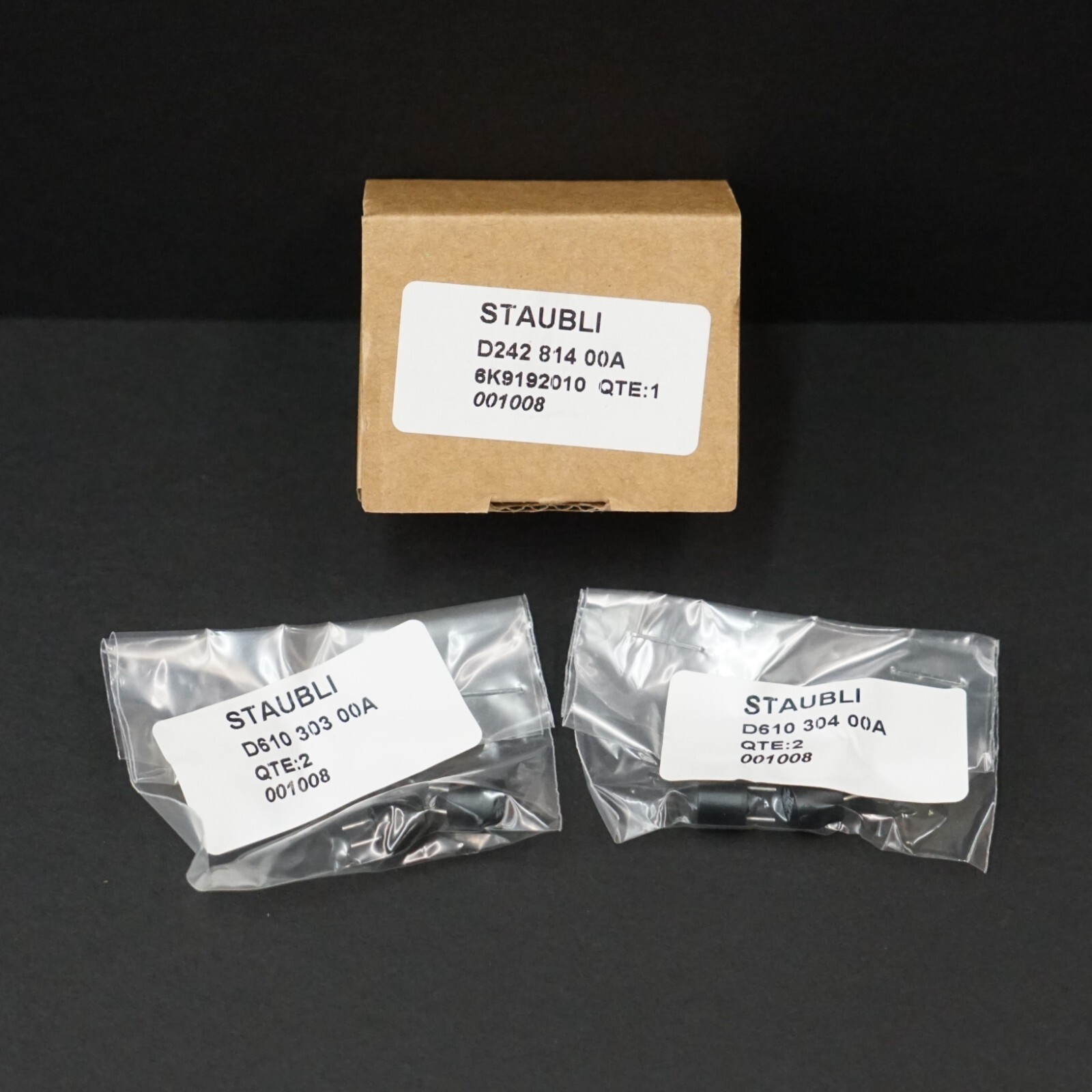 STAUBLI D242 814 00A Capacitor Replacement Kit, 4x D610 303 00A