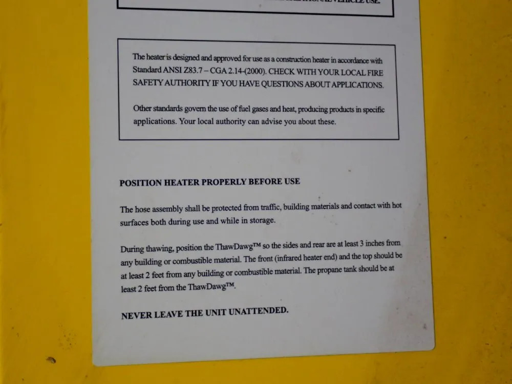 GROUND SPECIALTIES POSITION HEATER 01240981136