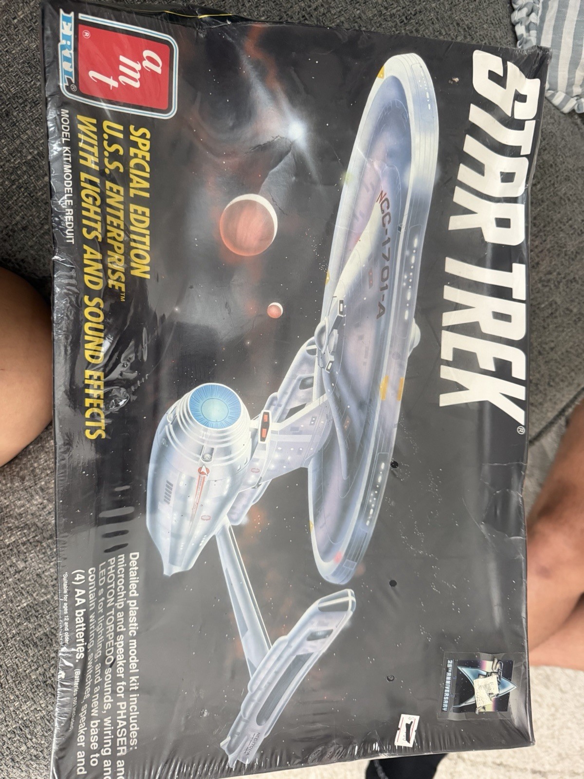 Vintage AMT ERTL Star Trek USS Enterprise #6957 1/537 Lights Sound SEALED 1991