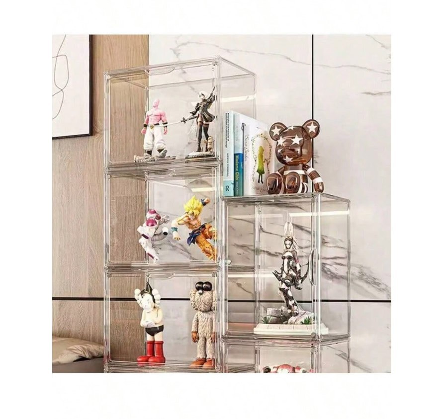 Clear Dustproof Storage Case Transparent Model Book Tool Organizer Box