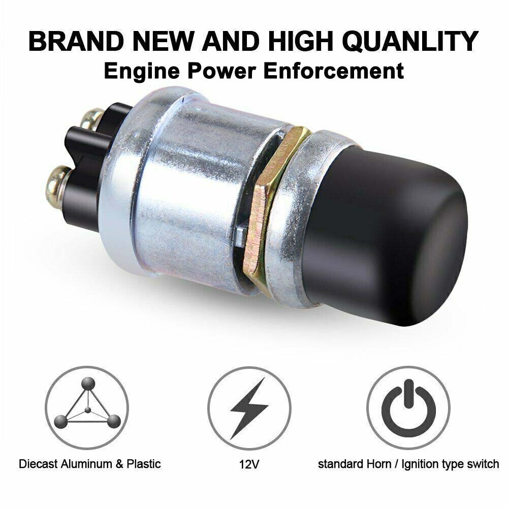 Push Button Momentary Starter 50A Ignition Switch On-Off 12V DC For Car marine