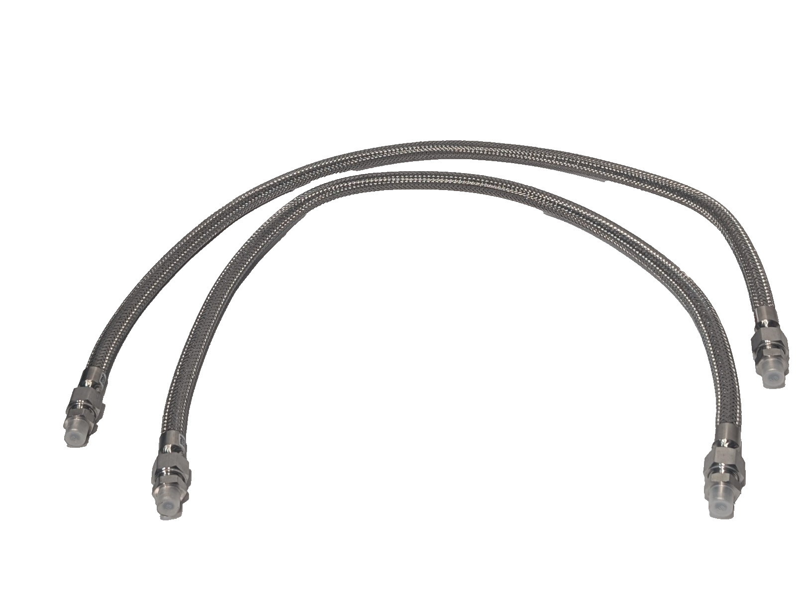 Lot of 2: Suzhou Suhuang 400-094-1588 Flexible Braided Metal Hoses 3' 11"