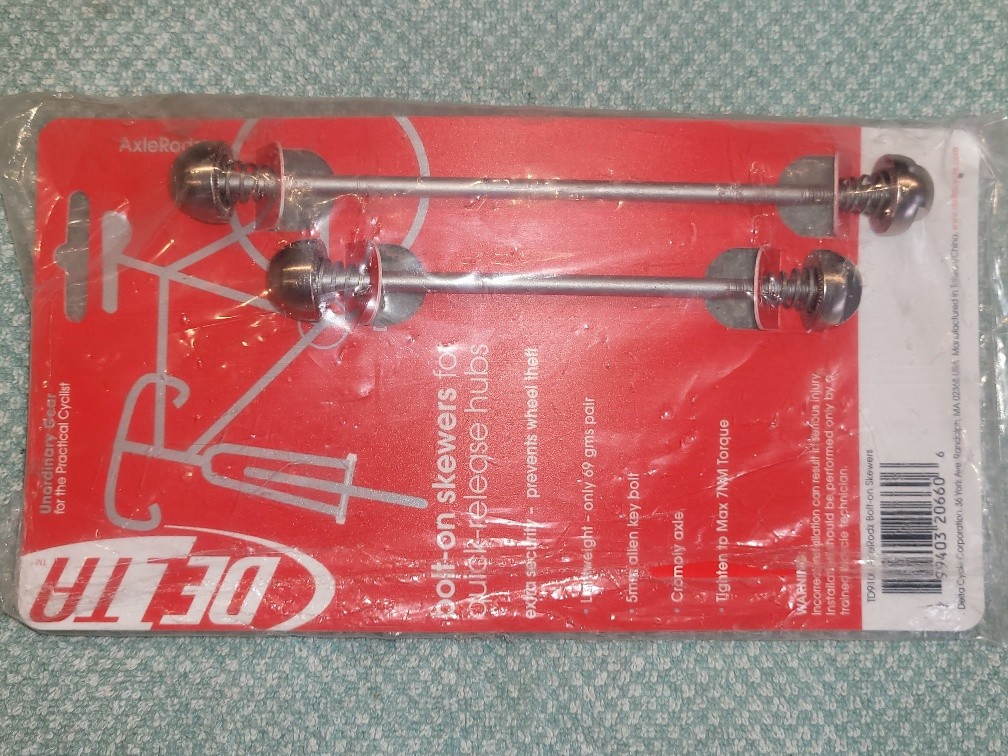 NEW Delta Axle Rodz 5mm Allen Key Bolt-on Skewer for quick release Hubs AxleRodz
