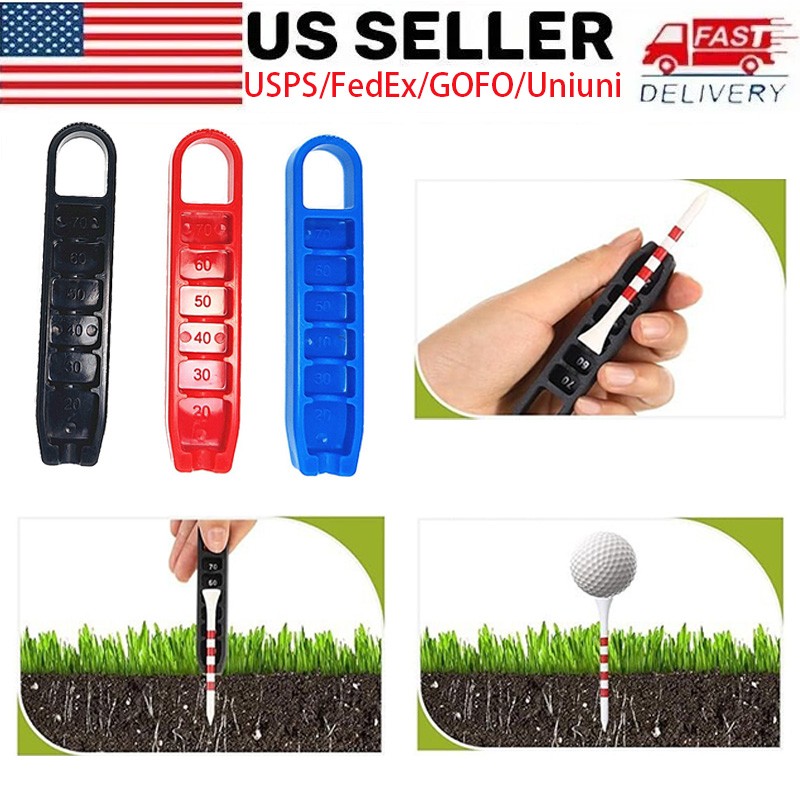 1 PCS Lightweight Golf Tee Elevator Golf Tee Height Adjuster with 6 Settings