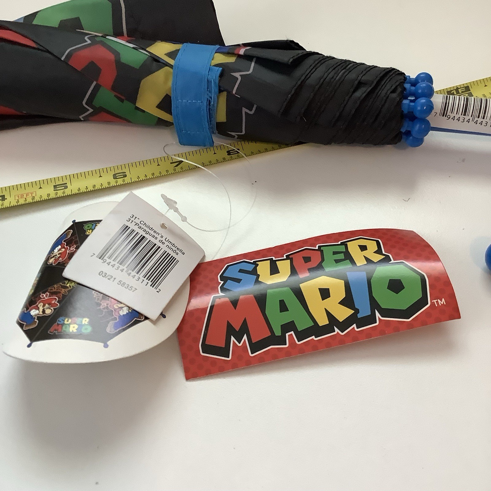 Nintendo Super Mario Folding Umbrella New With Tags