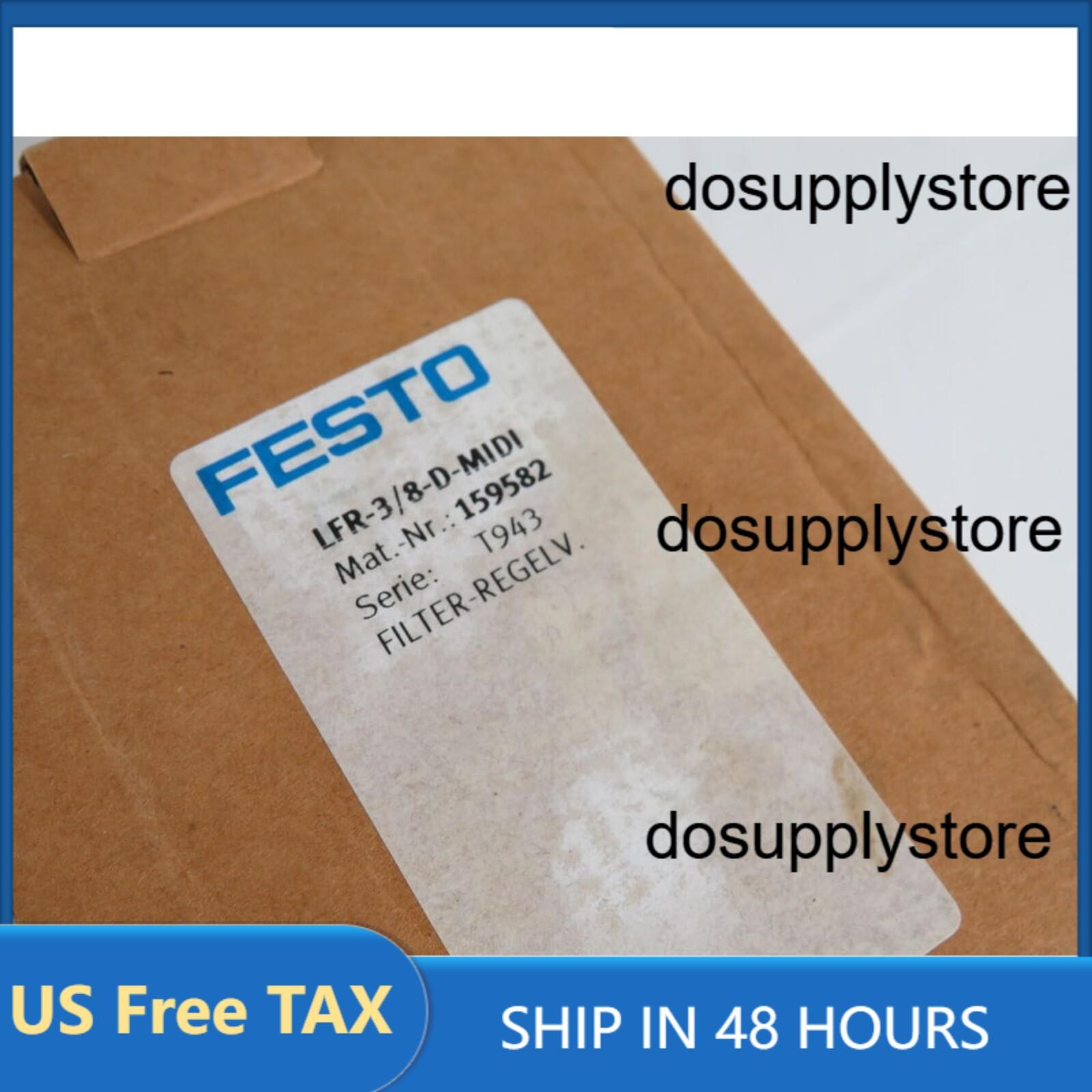 NEW FESTO 159582 Lfr-3/8-D-Midi Filter Regulator Pressure Gauge