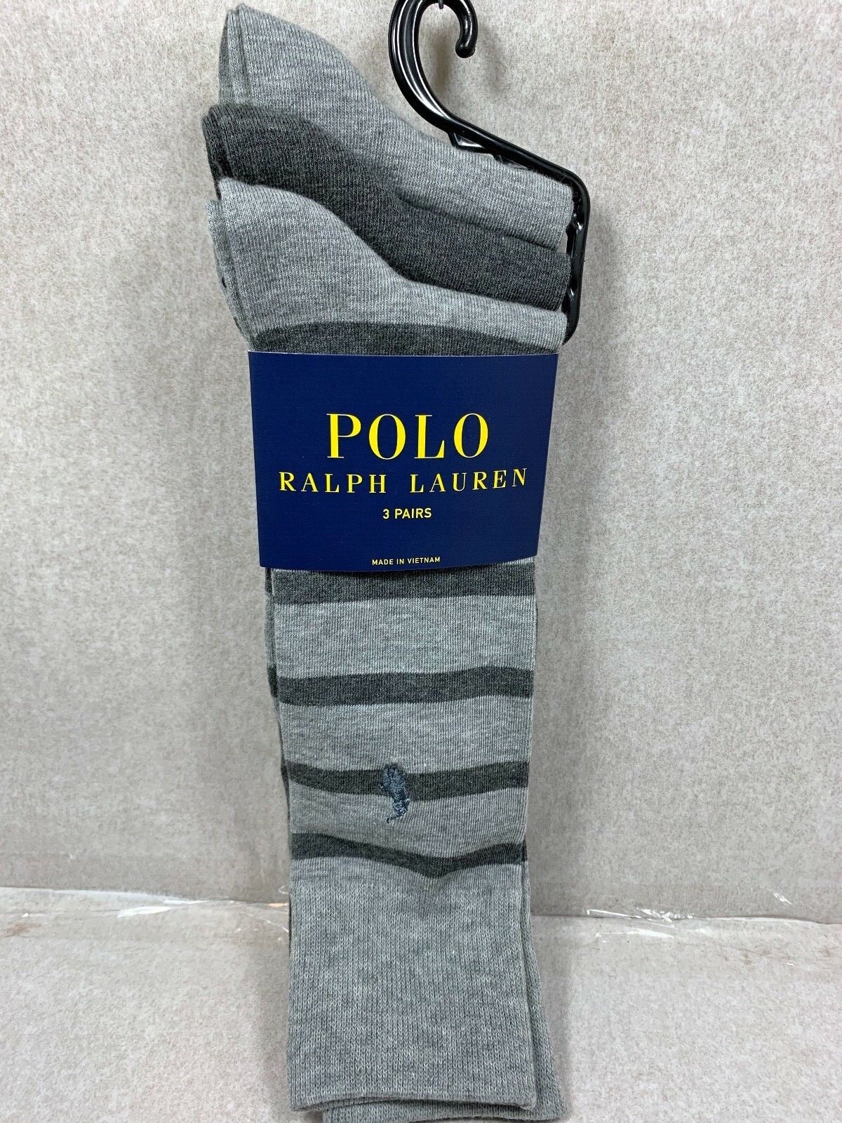 NEW 3 PAIRS MENS POLO RALPH LAUREN CASUAL DRESS SOCKS SIZE 10-13