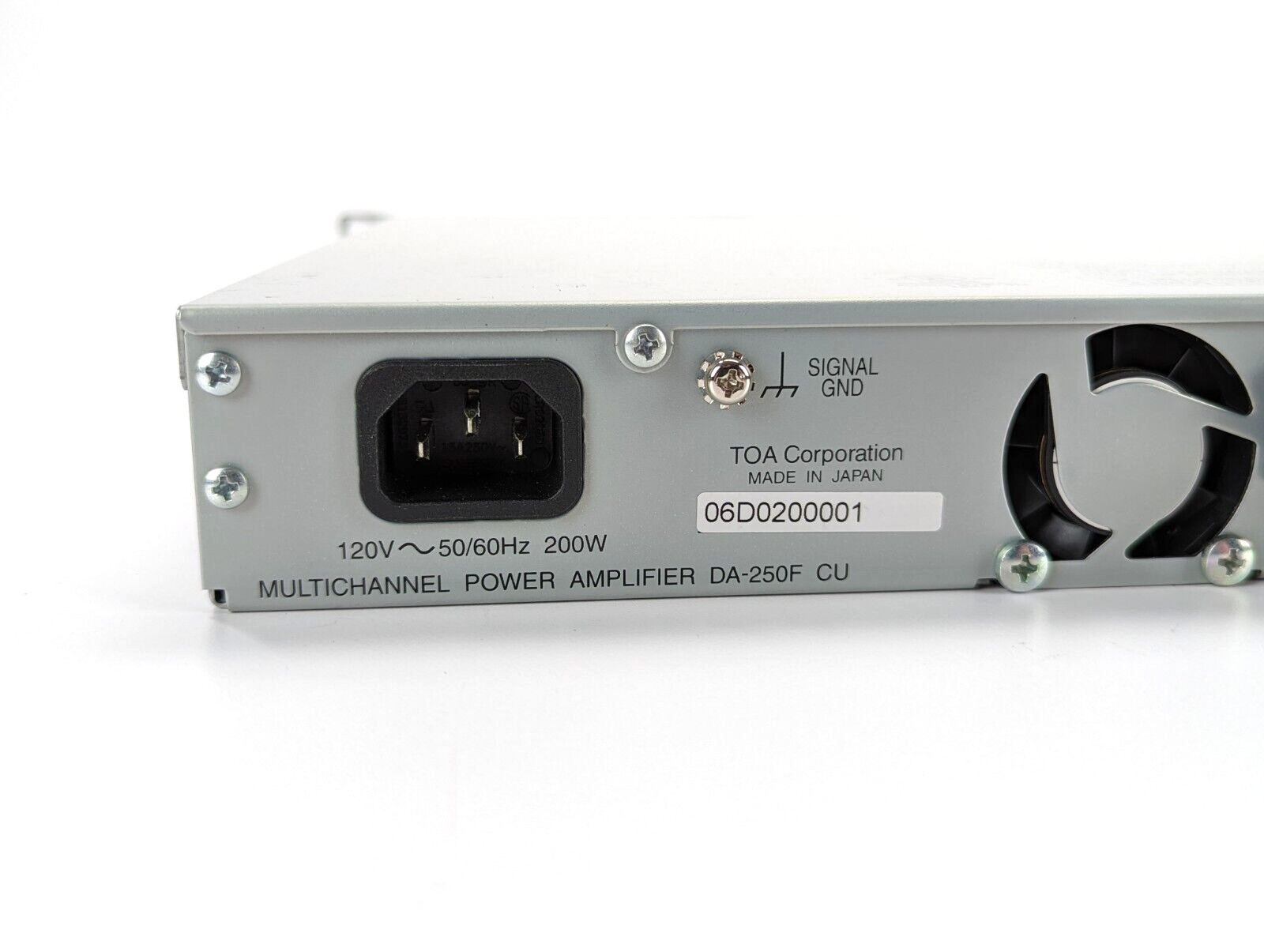 TOA DA-250F CU Multi-Channel (4) Power Amplifier *USED*