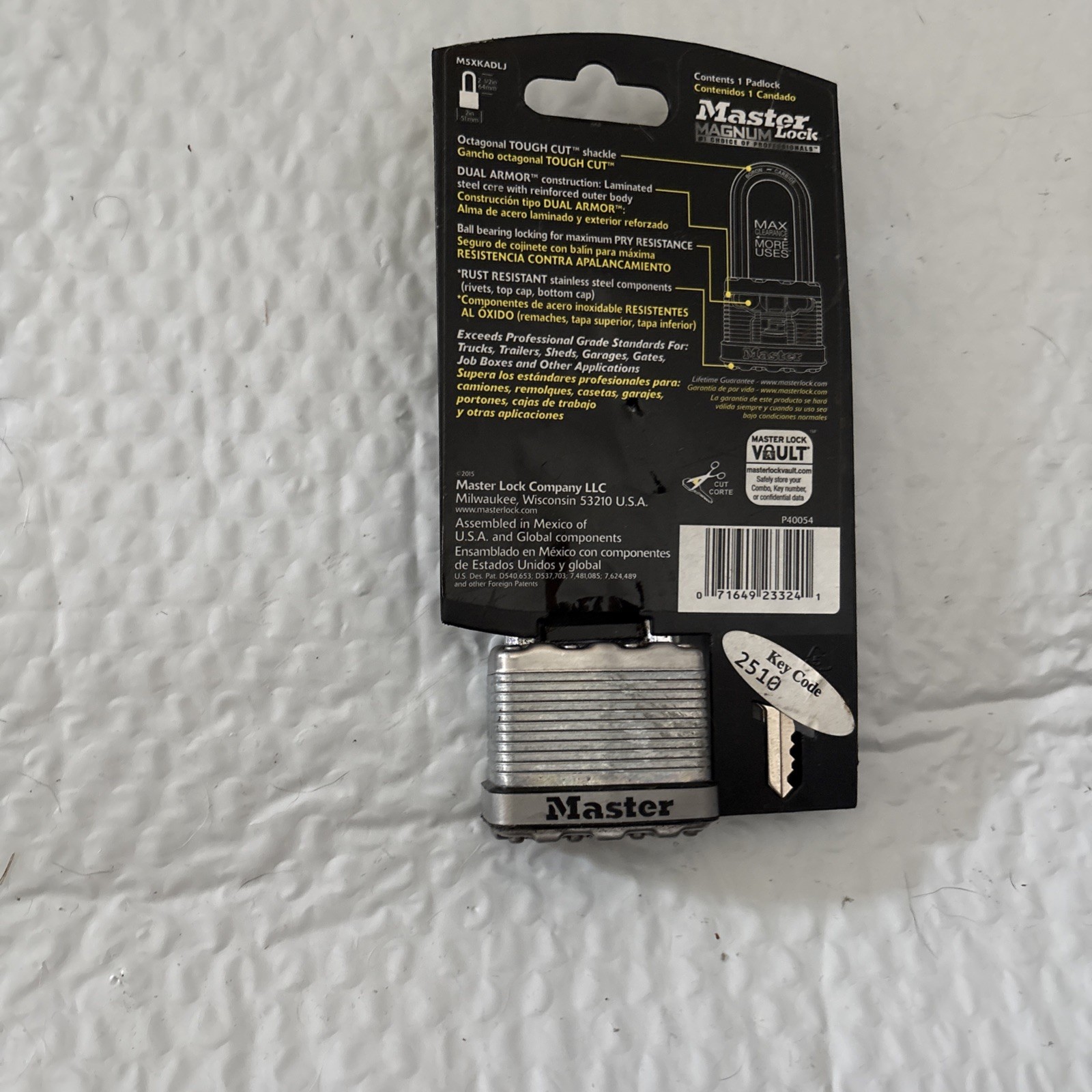 Master Lock Magnum M5xkadlj 2-1/2” Shackle