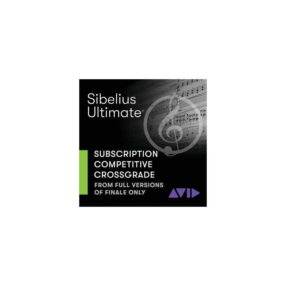 Sibelius - Ultimate 1-Year Subscription Crossgrade from Full Versions of Finale