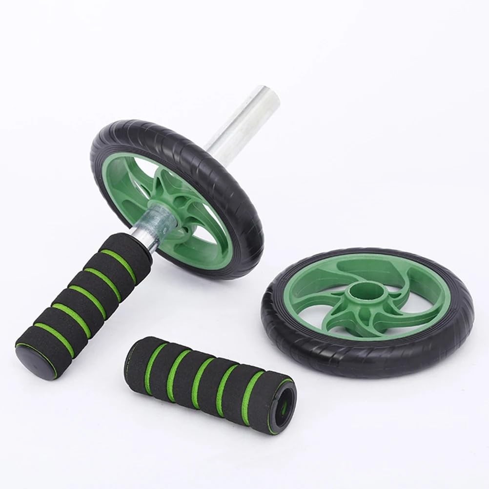 Abdominal Roller Wheels Ab Trainer with Knee Pad Core Workout Exercise Muscle...
