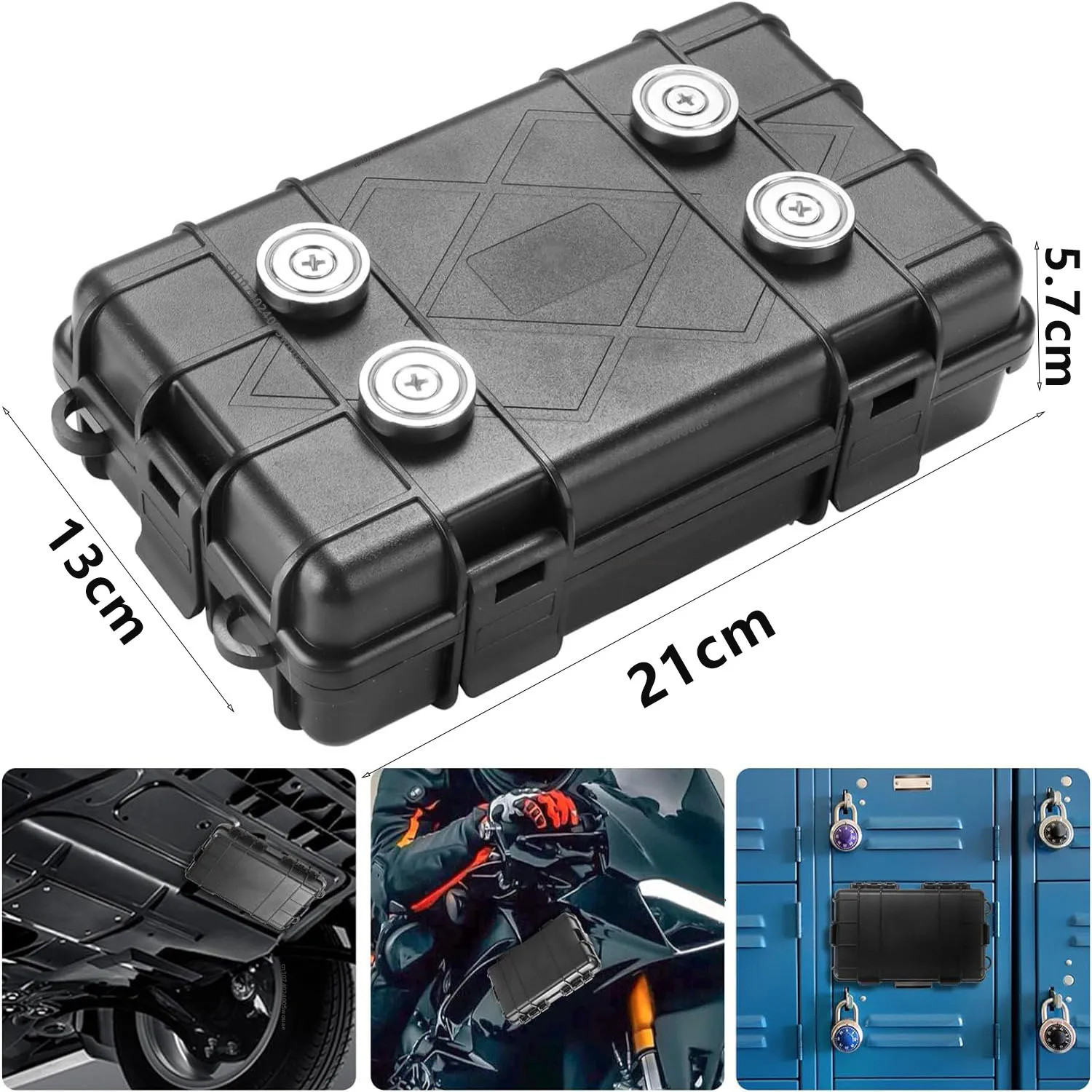 Upgraded Magnetic Key Holder Under Car Waterproof Magnetic Key Holder Under