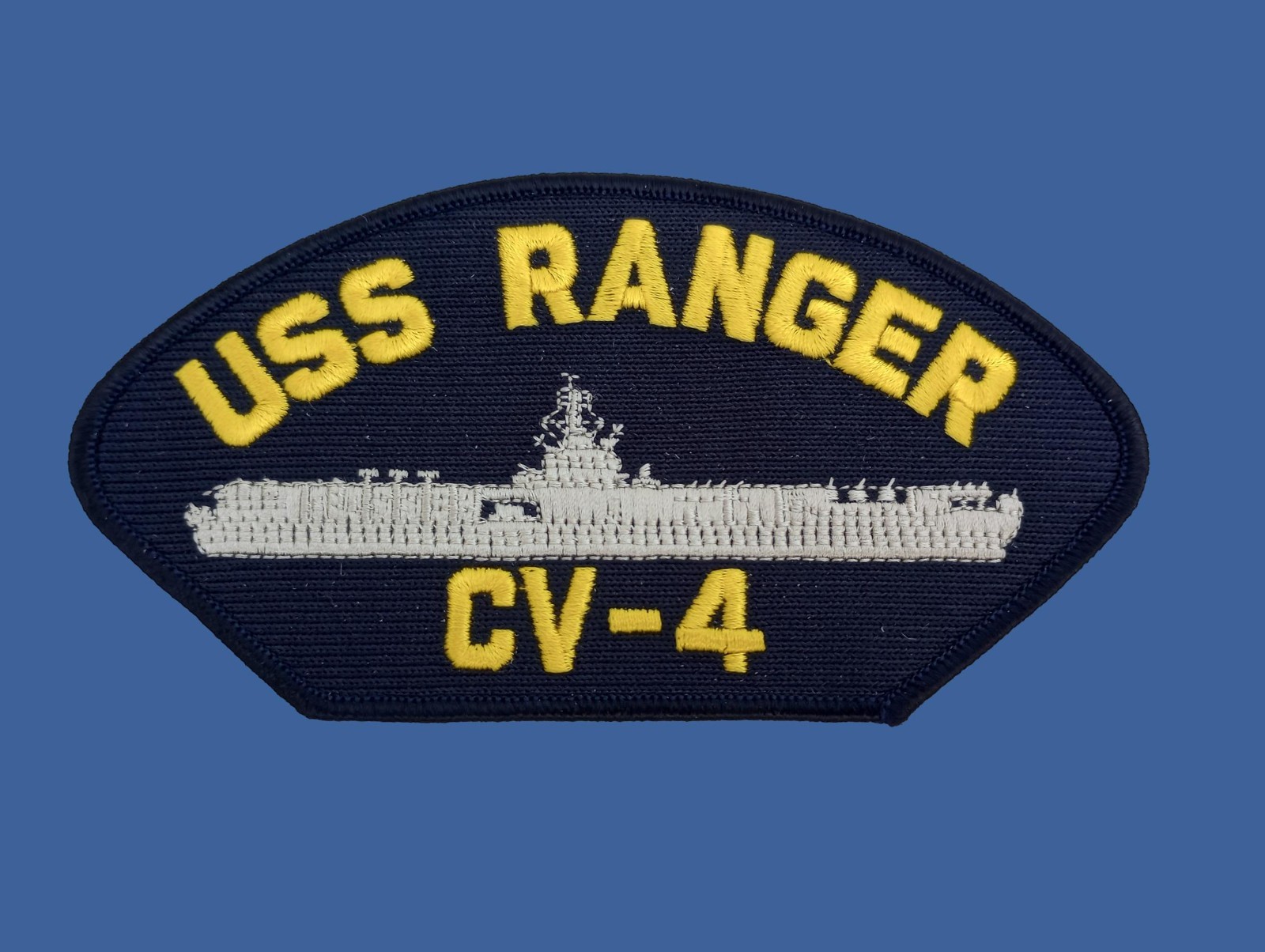 U.S NAVY SHIP HAT PATCH. USS RANGER CV-4 SHIP PATCH U.S.A MADE NAVY CARRIER