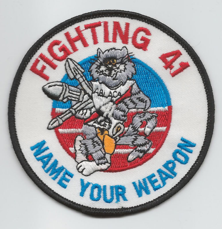 VF-41 NAME YOUR WEAPON TOMCAT  patch