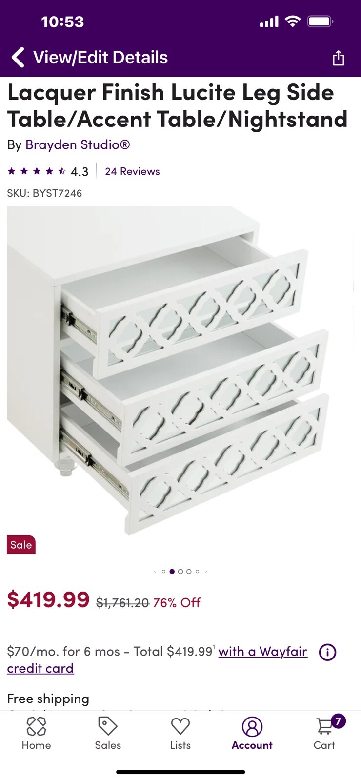 nightstand set of 2 white