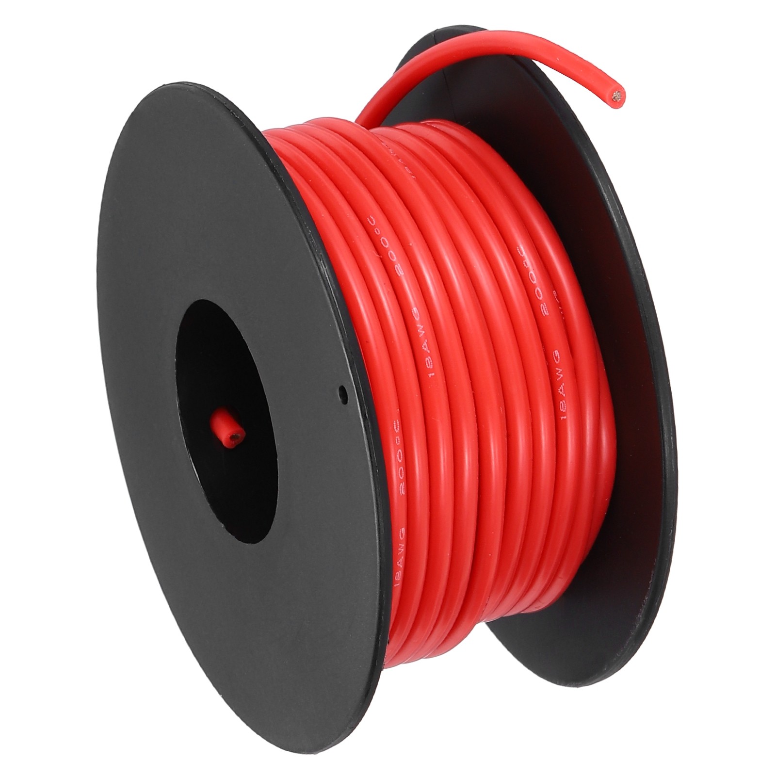 18 AWG Flexible Silicone Wire 9m/30ft Tinned Copper Electrical Wire Red