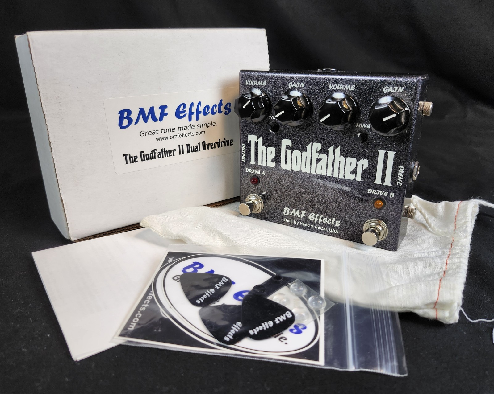 BMF Effects The Godfather II Dual Overdrive Guitar Effect Pedal