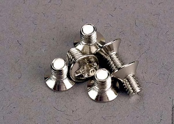 Traxxas 3165 3x5mm COUNTERSUNK phillips SCREWS (6) MACHINE tra3165 vintage