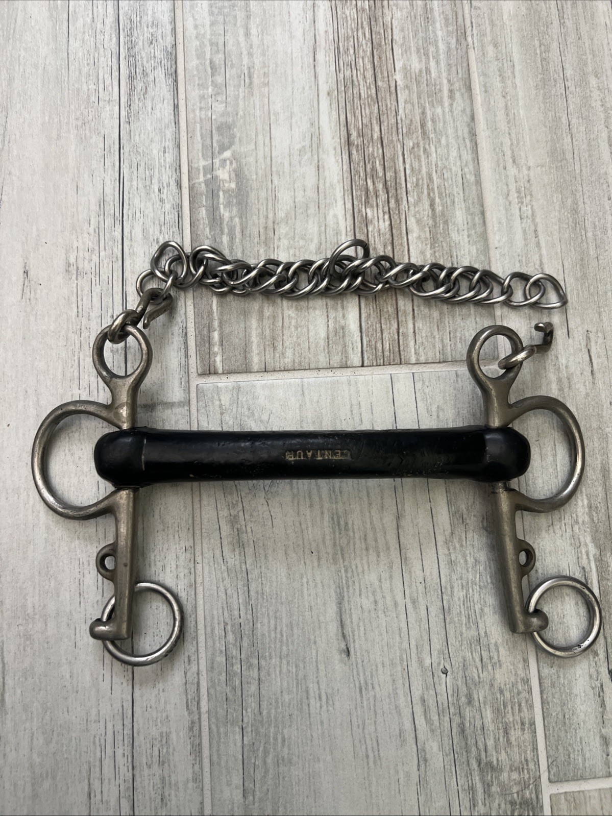 Rubber Pelham 6 Inches, Shank 5 1/2 Inches With Chain