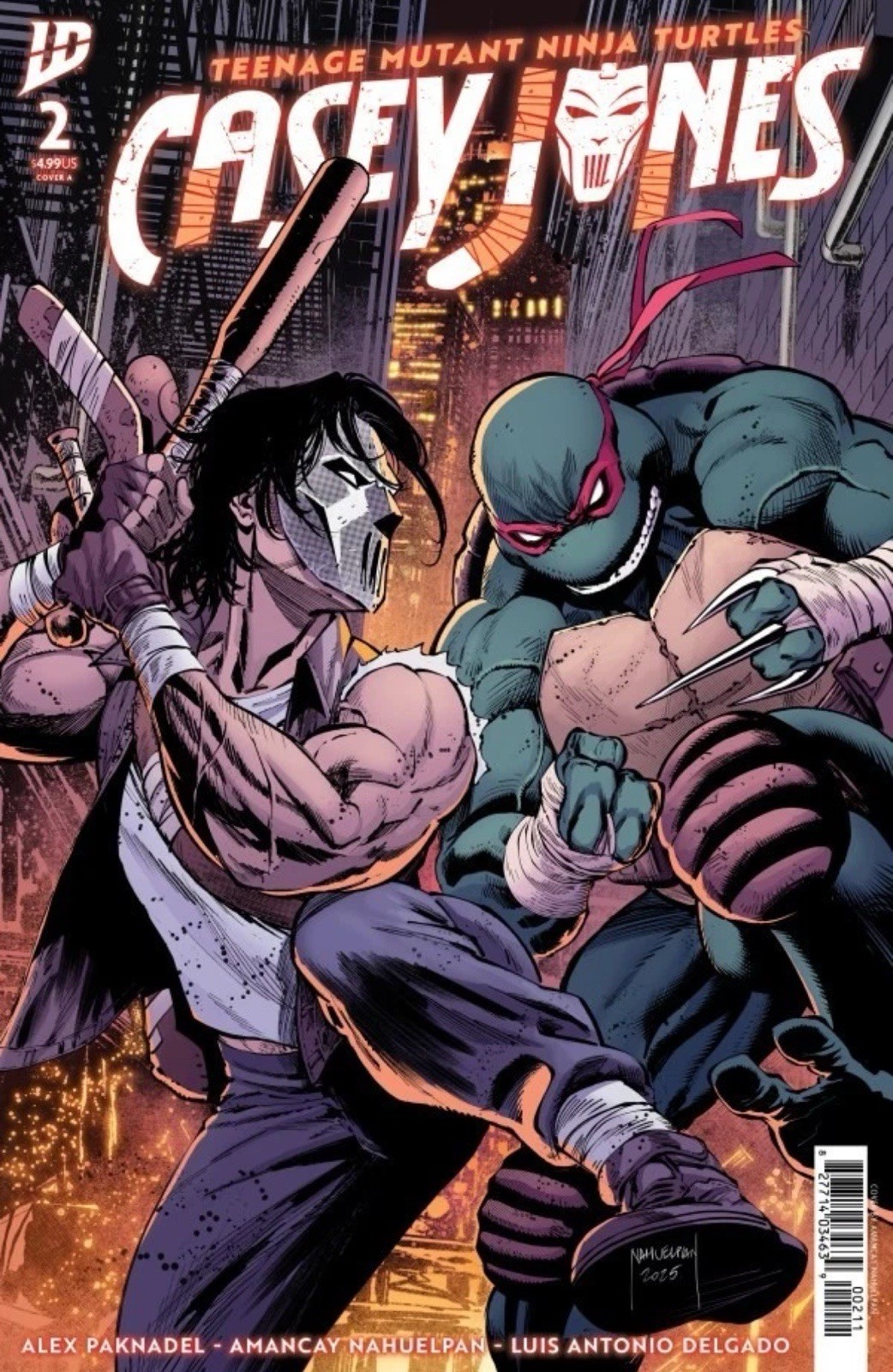 Teenage Mutant Ninja Turtles: Casey Jones #2 CVR A Nahuelpan 2025 NM