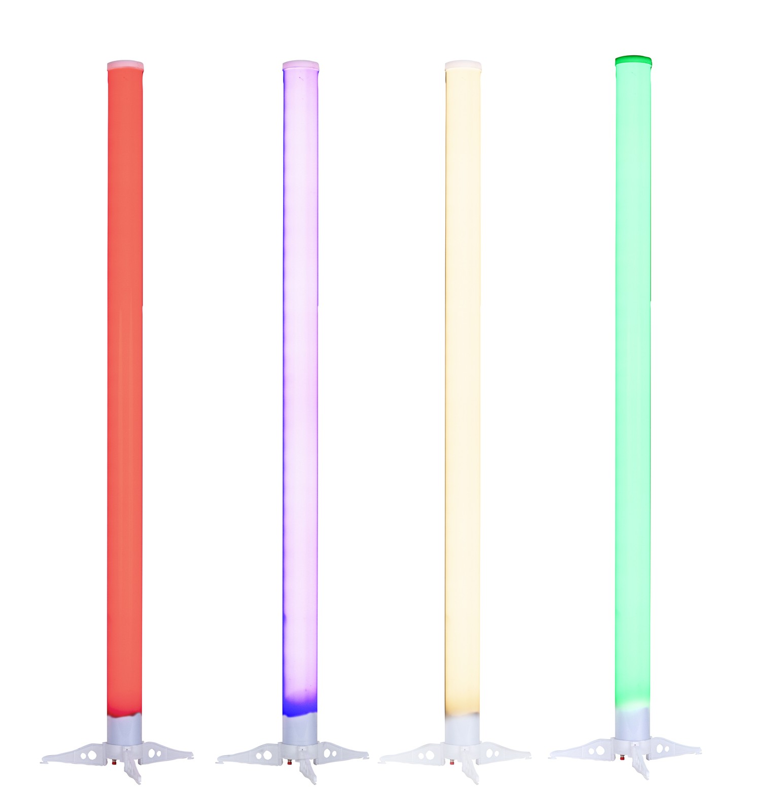 Eliminator LED BP TUBES 4 PAK Battery Powered 4x RGB LED Lights w/Remote+Bag ADJ