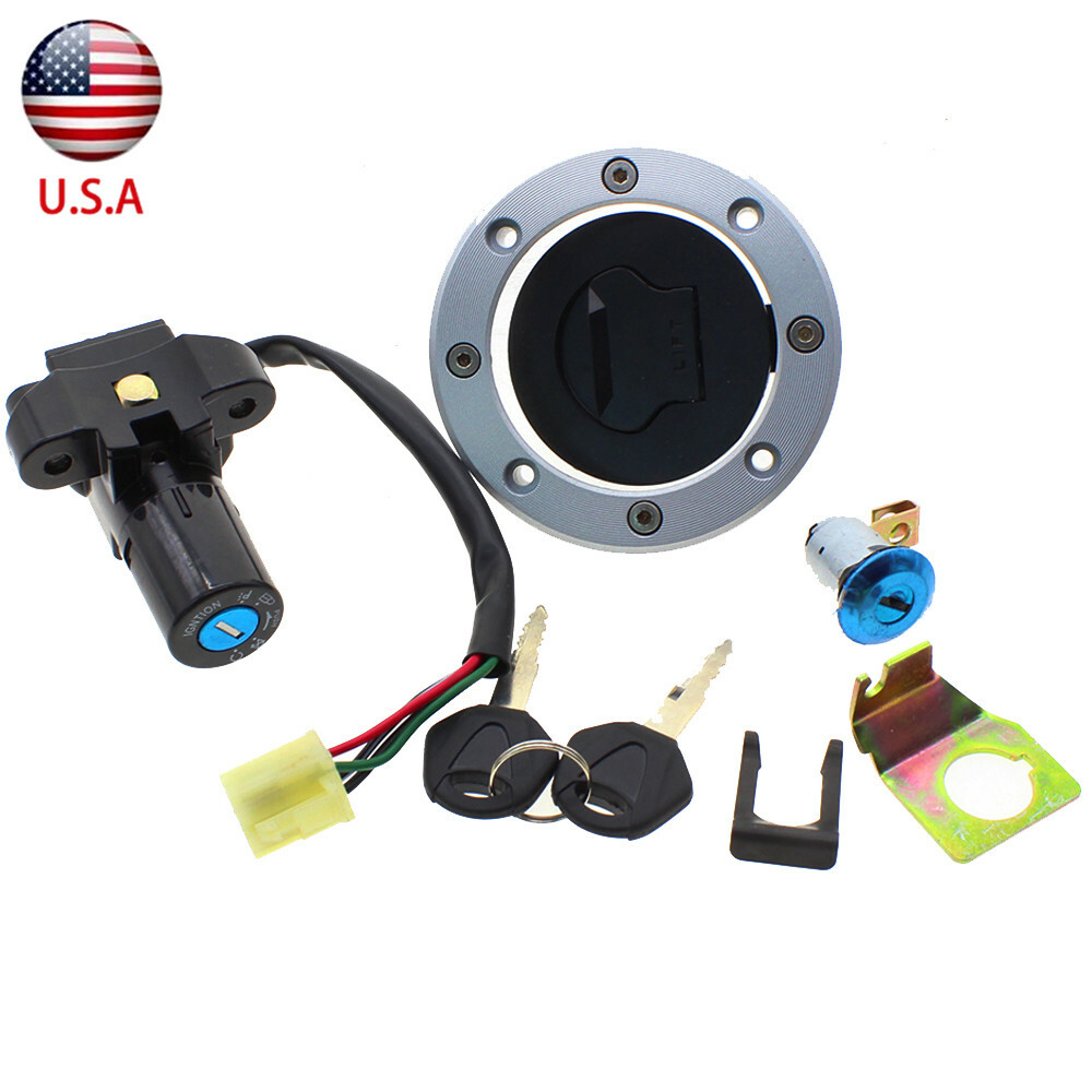 Ignition Switch Seat Lock Gas Cap Fuel Tank Cover+Key For Suzuki GS500 2001-2010