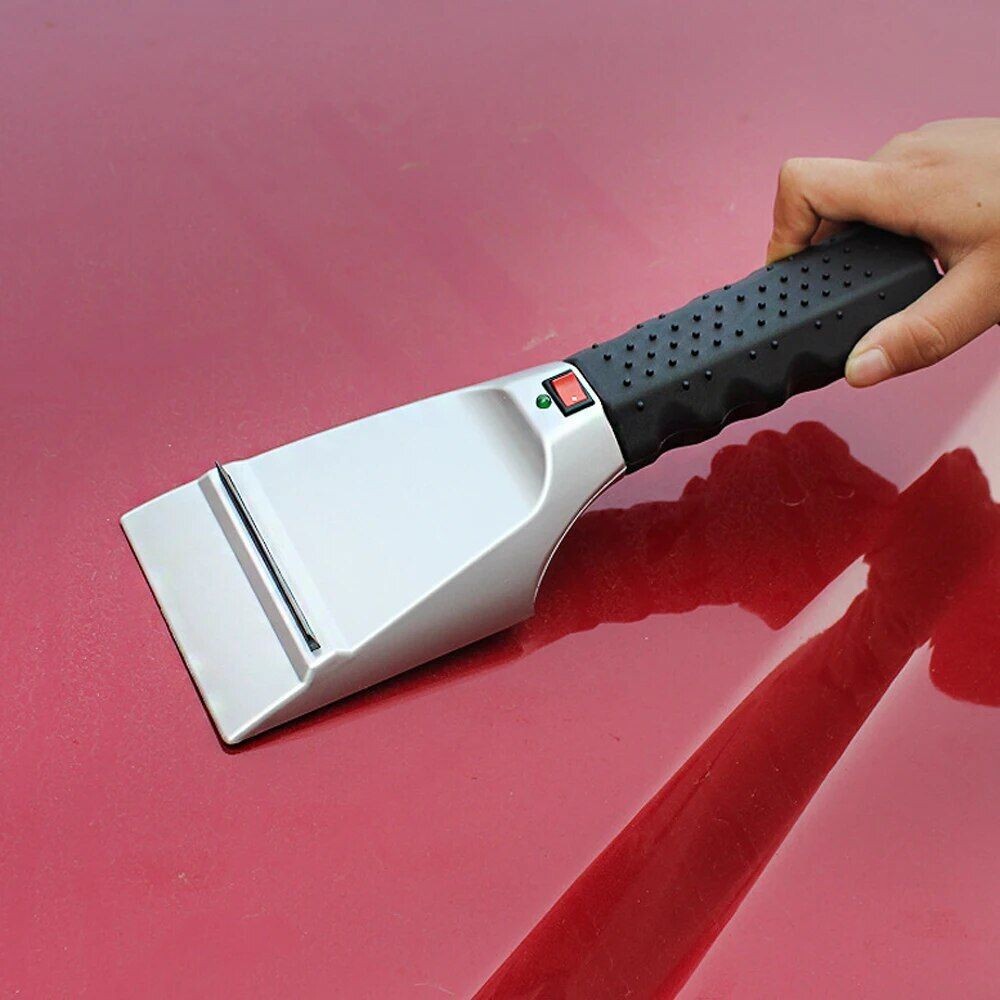 Heated Ice Scraper 12V Electric Efficient Snow Removal Frost Resistant Sturdy