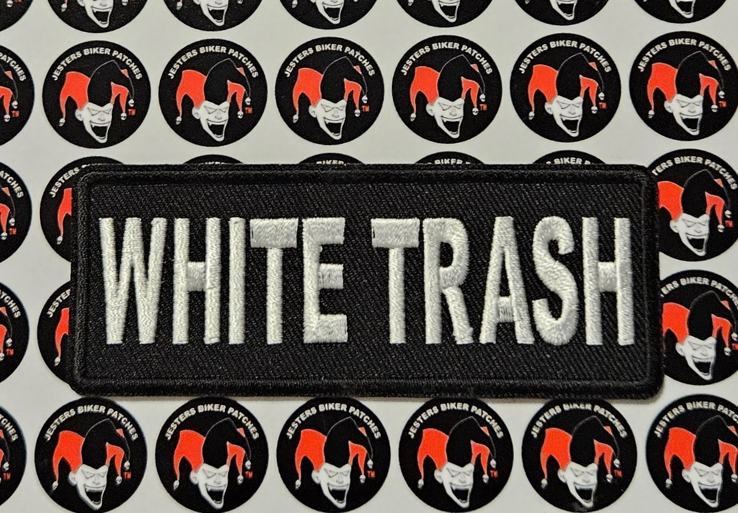 White Trash Embroidered Patch WB052