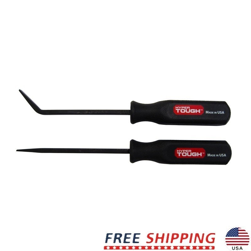2-Piece High-carbon steel Mini Handle Pry Bar Tool Set Straight and Curved Blade