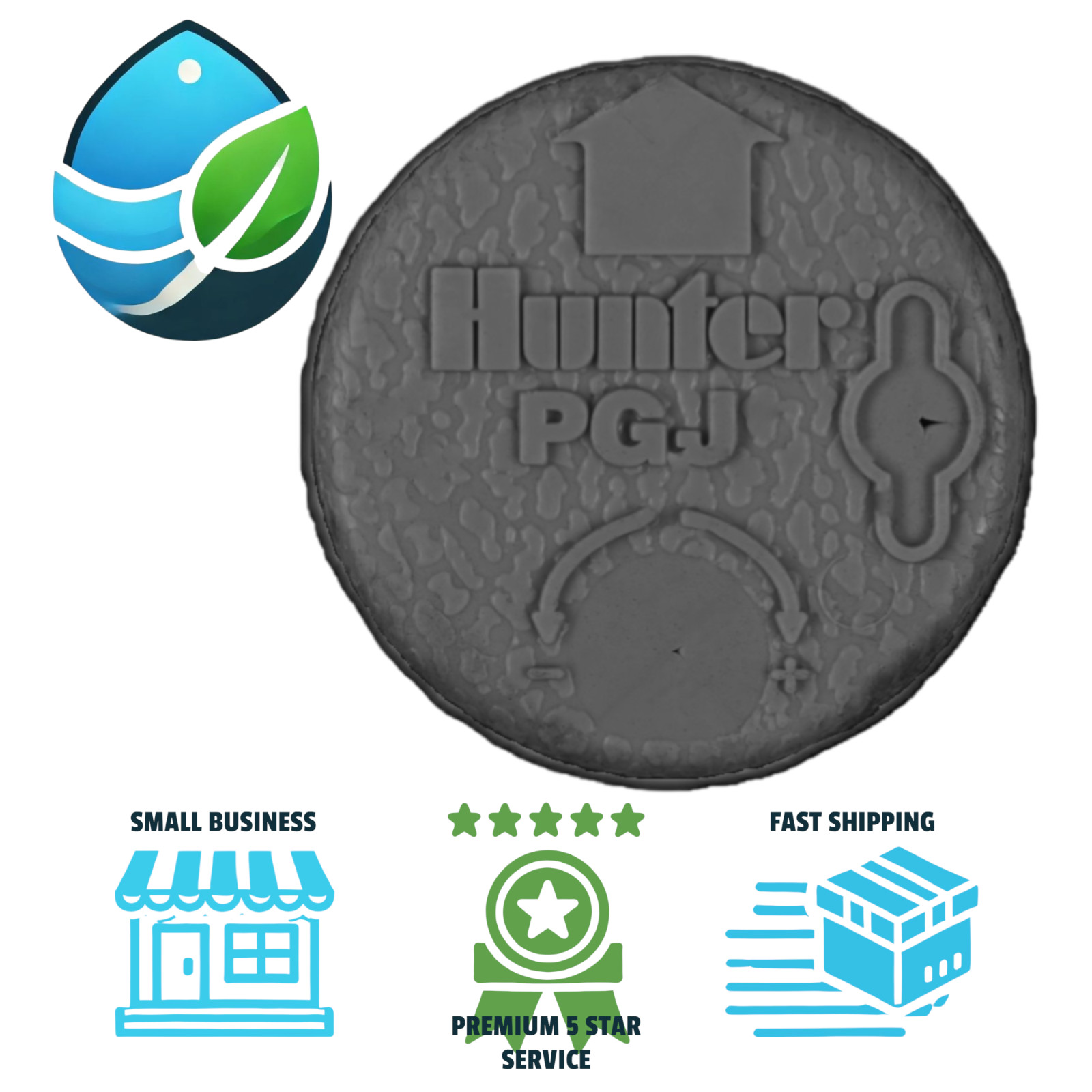 Hunter PGJ Sprinkler Head Replacement Rubber Cover Cap Lid Pop-Up Rotor OEM Part