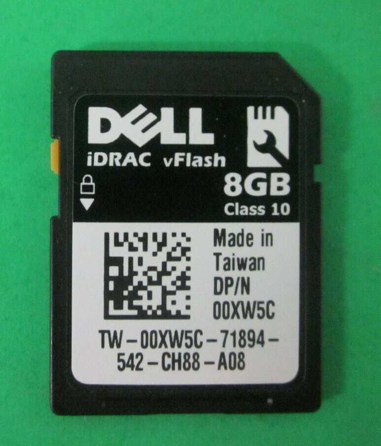 Genuine Dell Poweredge R610 R710 R810 R910 iDRAC 8GB SD Card 0XW5C