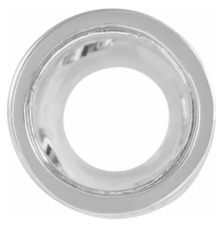5.8mm 3/4ct Solid PLATINUM 950 Round Bezel SLIDE PENDANT Mounting Setting USA