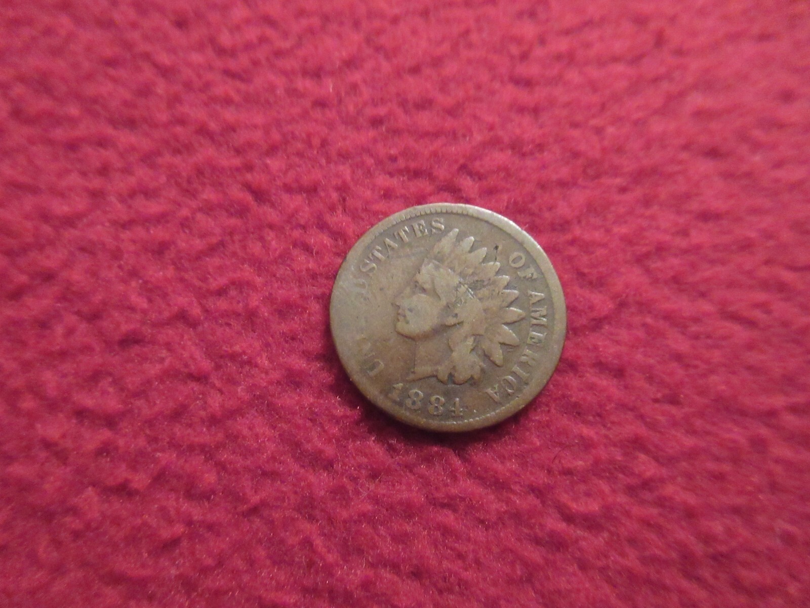 1884 DATED INDIAN CENT ORIGINAL
