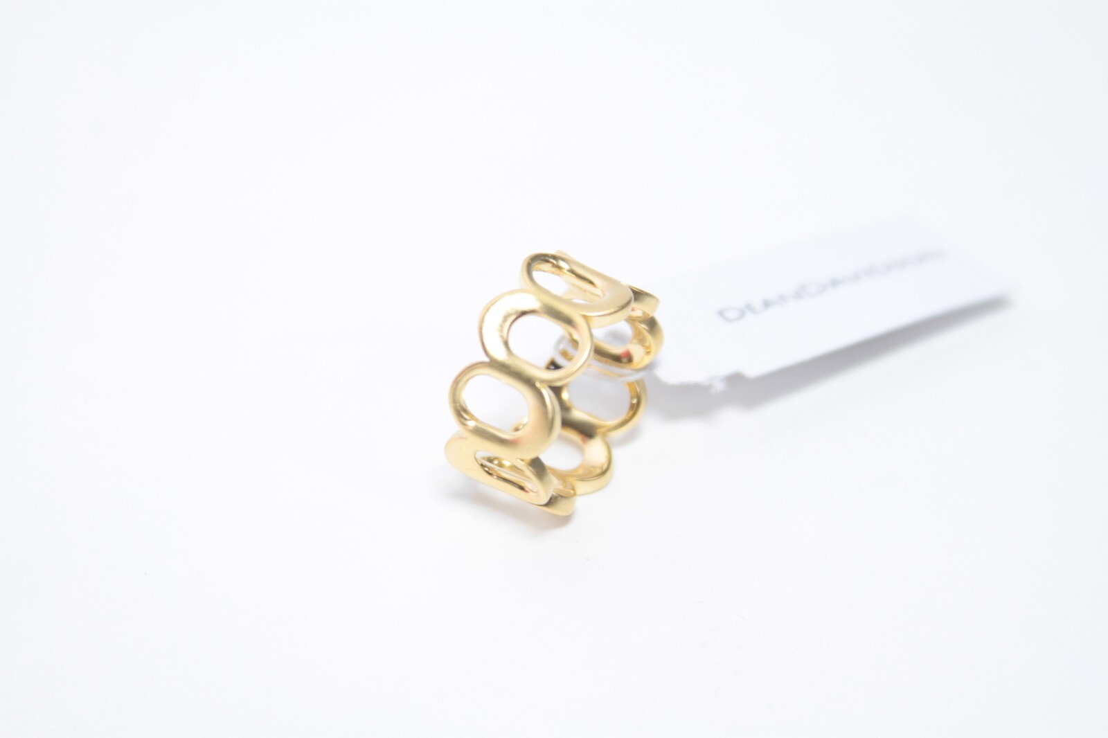 NWT Dean Davidson Crosby Link Ring Gold Size 7