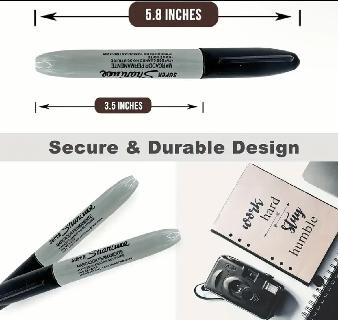 Secret Stash Pen – Hidden Compartment Marker Diversion Safe – Discreet Storage