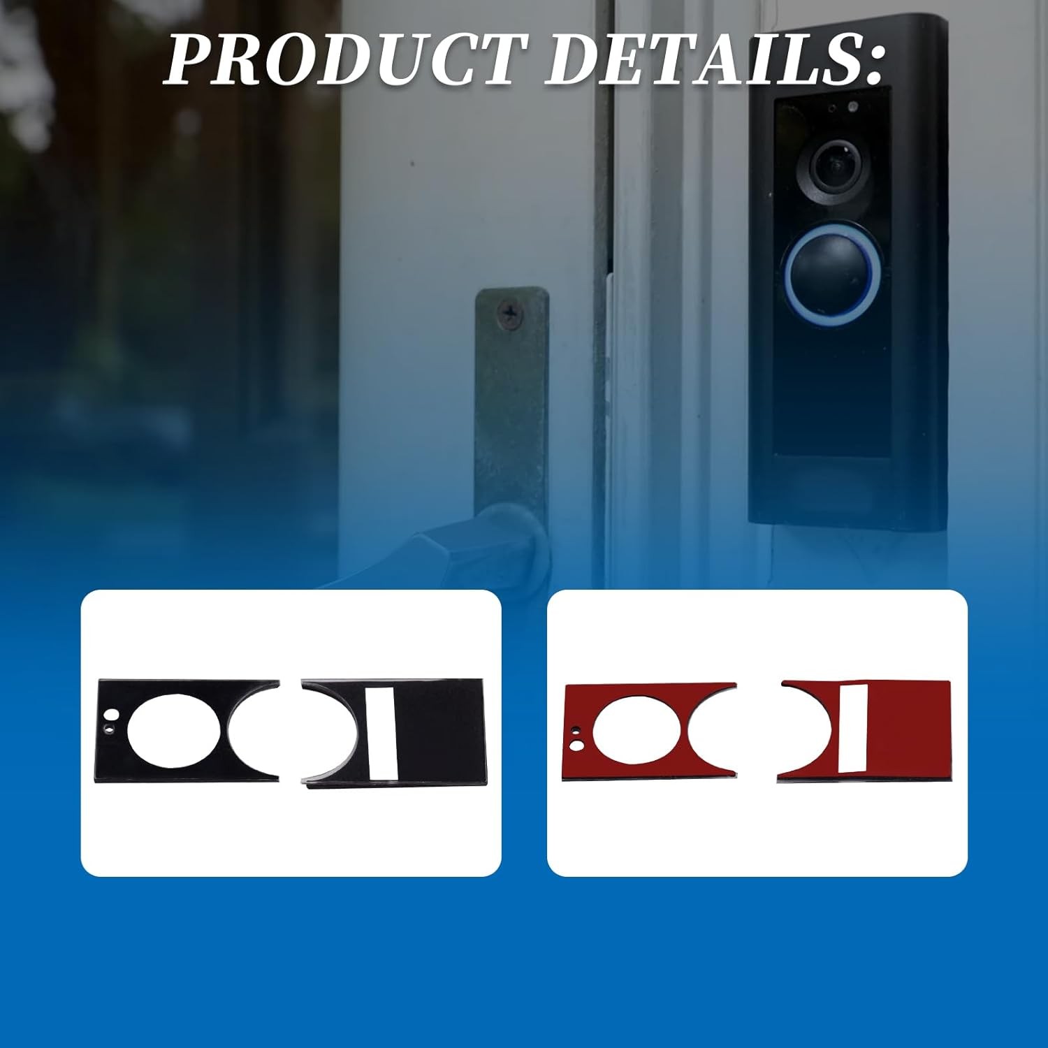 1x Replace Lens Screen Protector For Ring Doorbell Pro,Not Doorbell Pro 2 Black