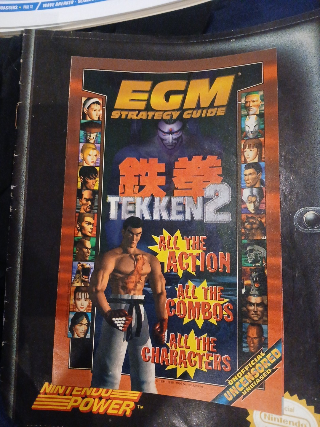 Tekken 2 EGM Magazine Strategy Guide Player's Hint Book Great Shape See Pics