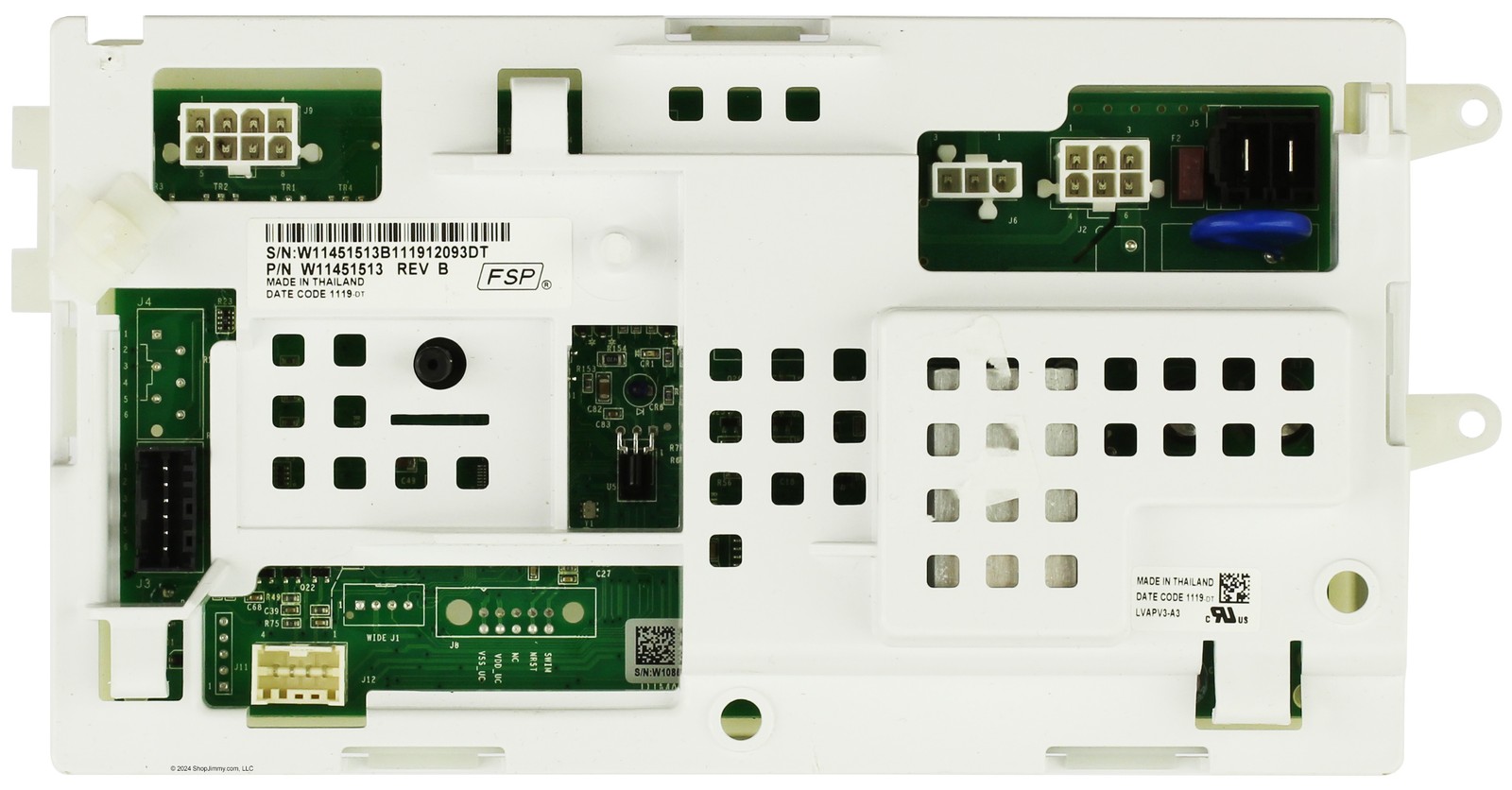Whirlpool Stacked Laundry Center Washer W11451513 Control Board