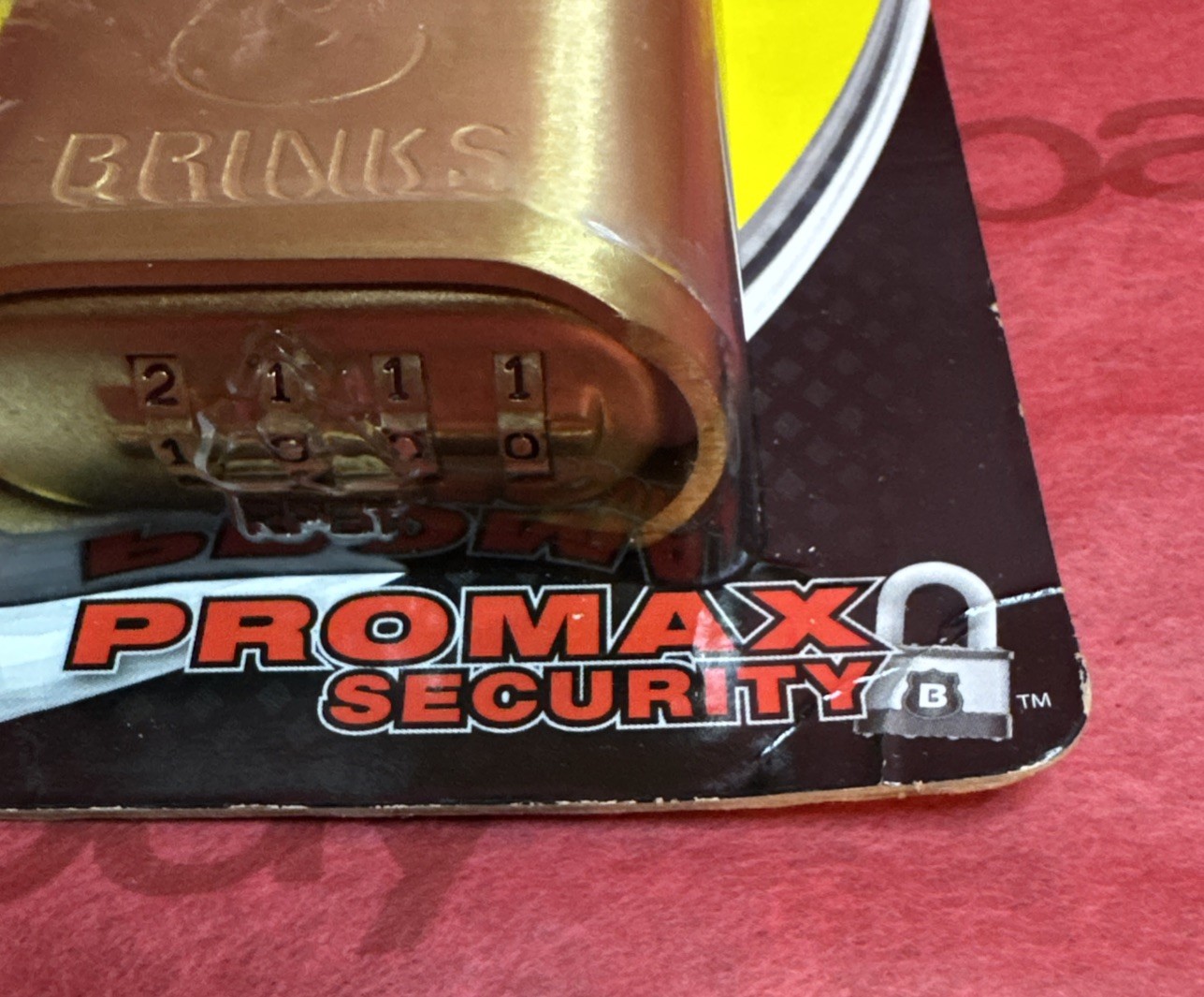 Brinks 665-50052 Combination Lock Resettable 50mm 2" Solid Brass