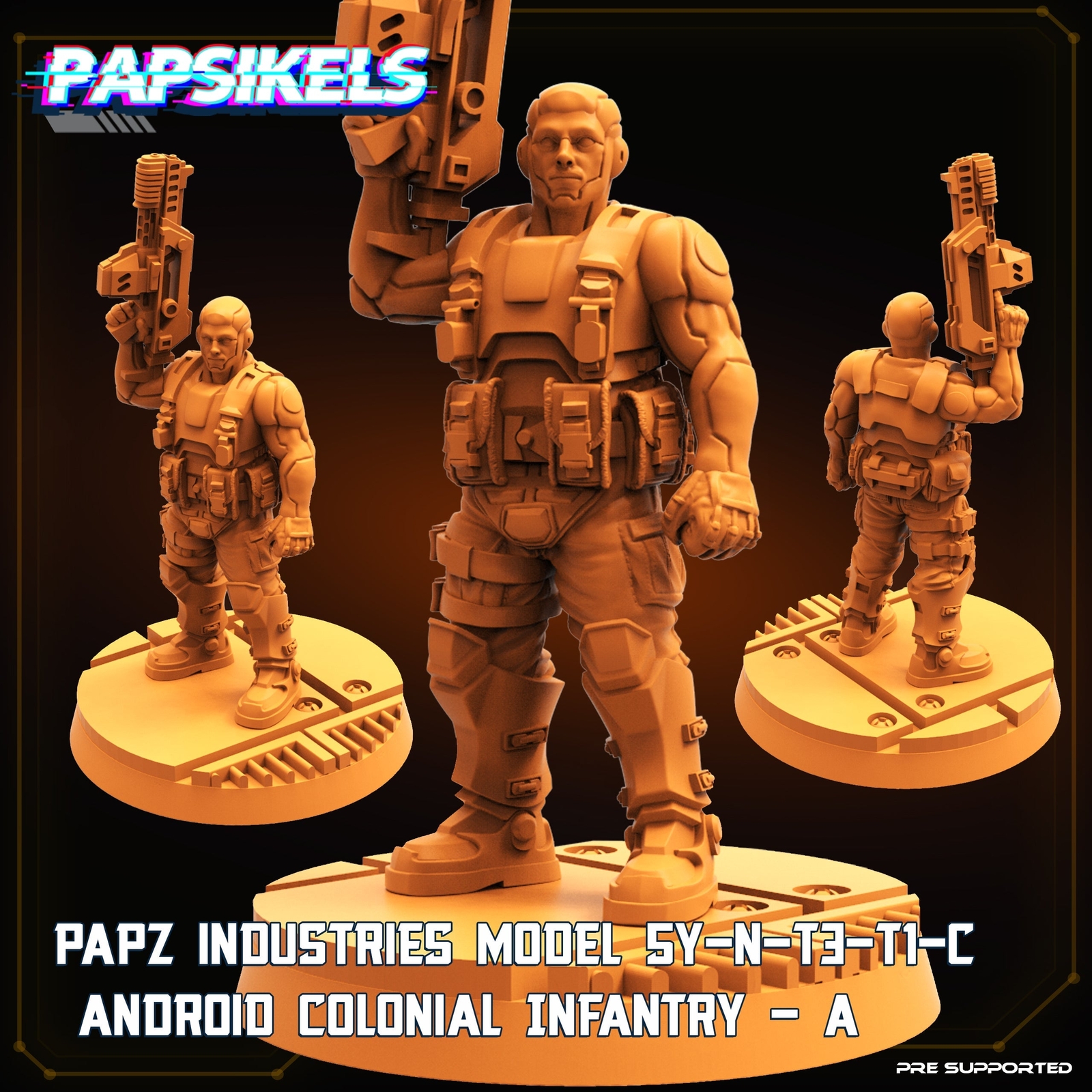 SY-N-T3-T1-C Android Colonial Infantry A | Sci-Fi Specials | Sci-Fi Miniature |