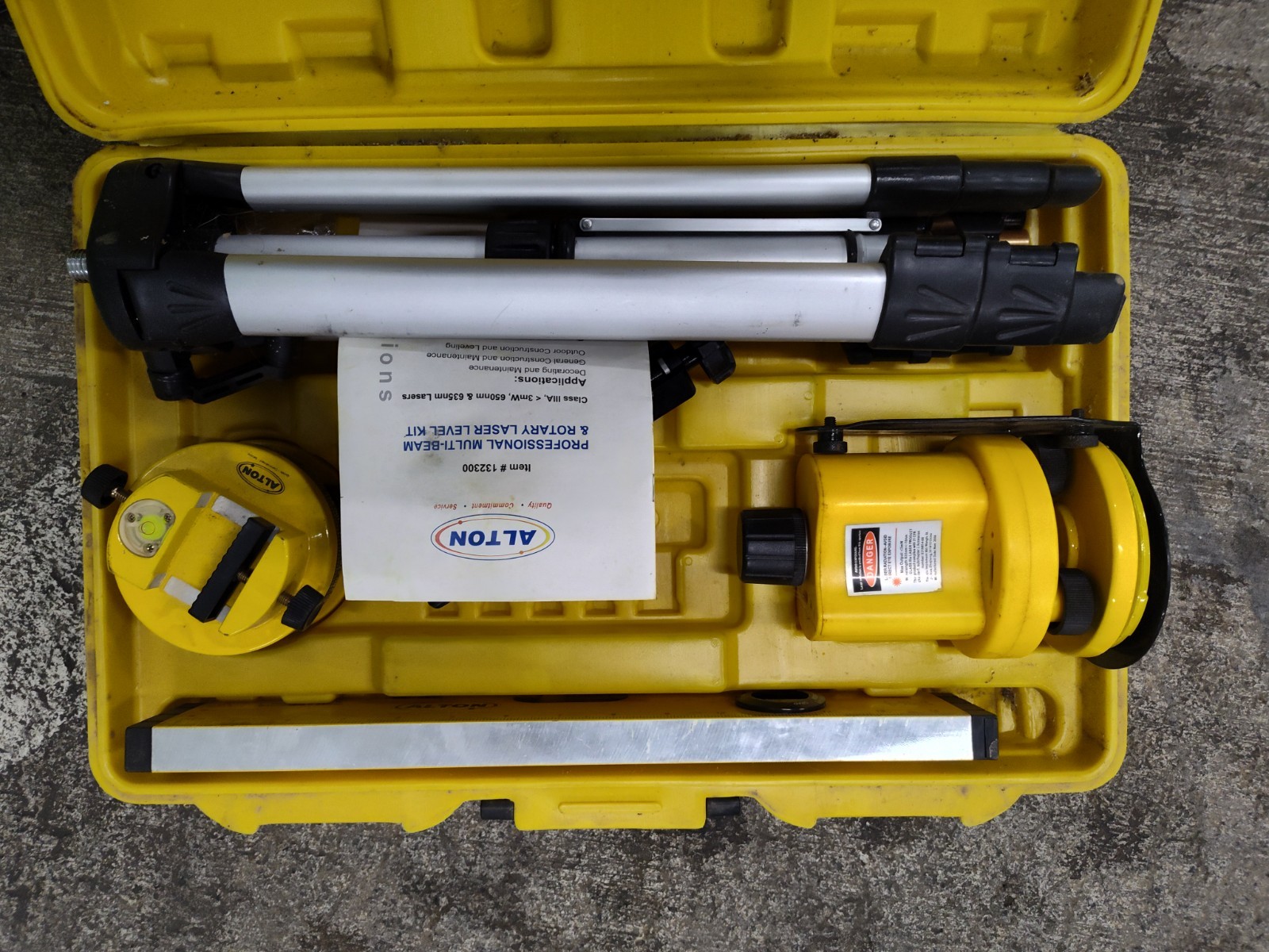 Alton Rotary Laser and Accessories In Case