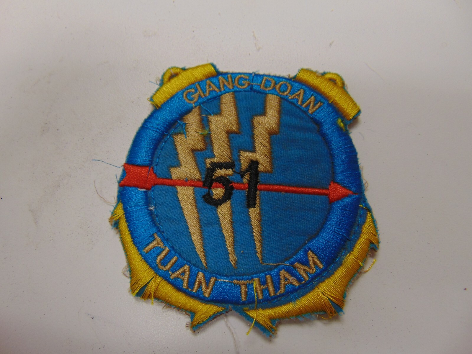 MILITARY PATCH OLD VIETNAM ERA GIANG DOAN TUAN THAM 51