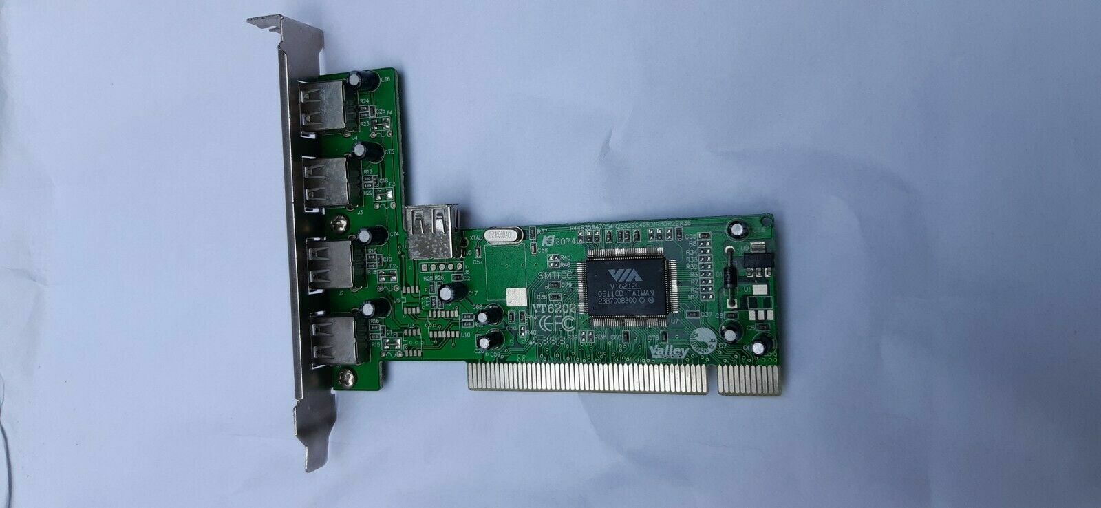 VIA VT6212L PCI USB 2.0 Card 4+1 Port