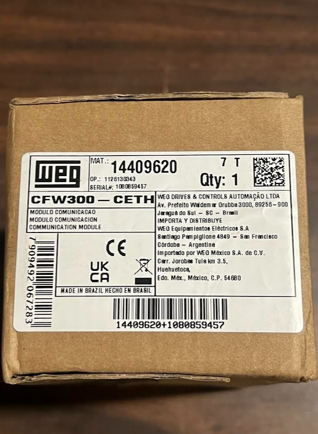 New NIB WEG CFW300-CETH 14409620 Communications Module