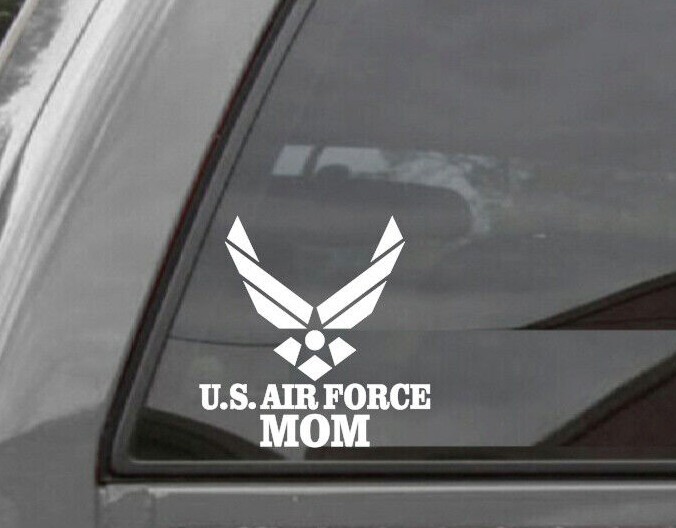 UNITED STATES AIR FORCE  MOM Vinyl Window Decal
